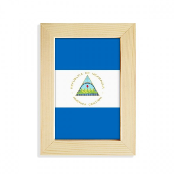 nicaragua national flag north amecountry desktop display photo frame picture art painting 5x7 inch
