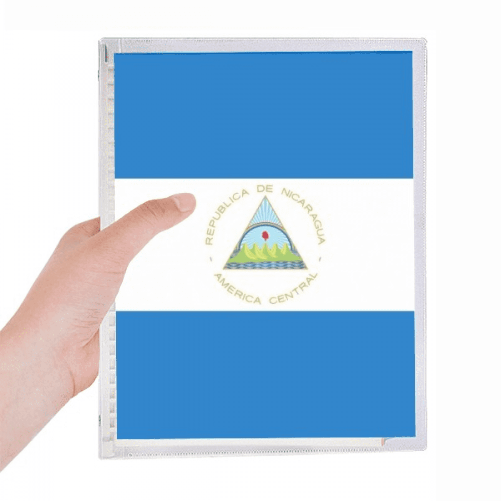 nicaragua national flag north amecountry notebook loose diary refillable journal statiry