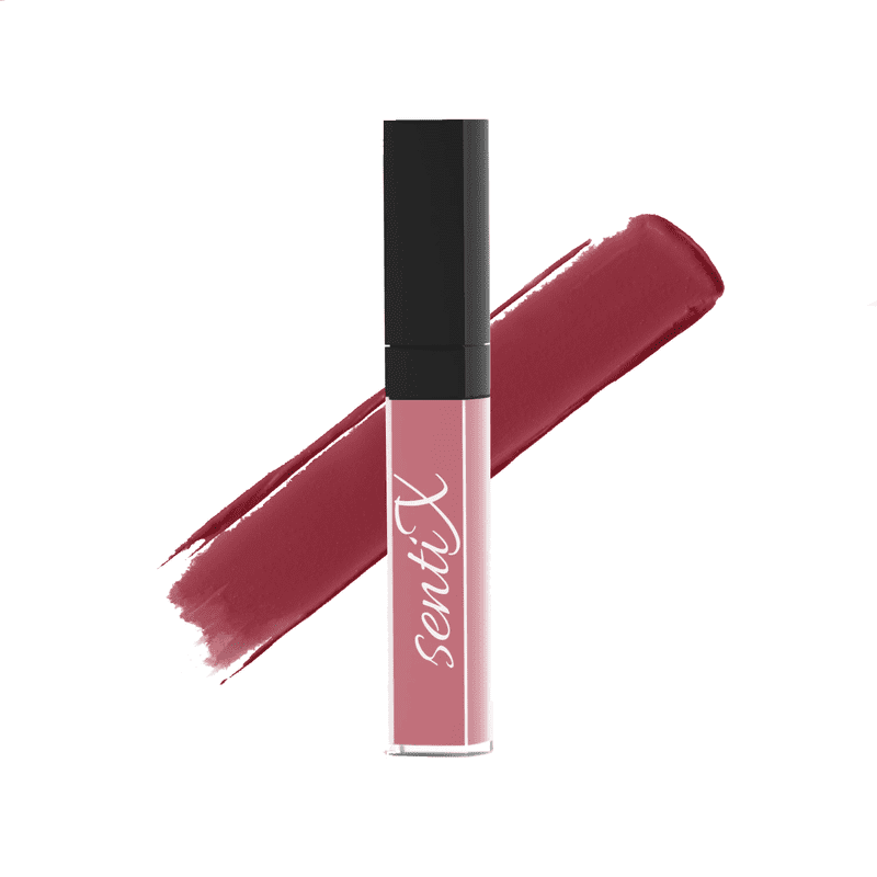 night chance - Liquid lipstick by SentiX, metalic, High Coverage, Lightweight Creamy Texture, Paraben-Free, with Vitamin E