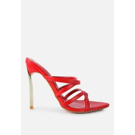 LONDON RAG: Sheeny Clear Stiletto Lace Up Sandals popular