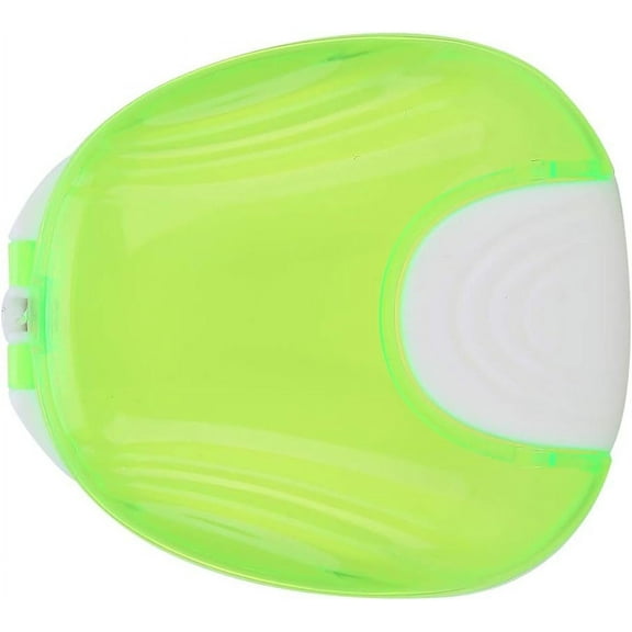 nighttime mouth guard Retainer Case, Portable Large Retainer Cases for Orthodontic Retainer, Invisalign, Mouth Guard and Denture Storage, Tight Snap Lock, Light and Easy (green)