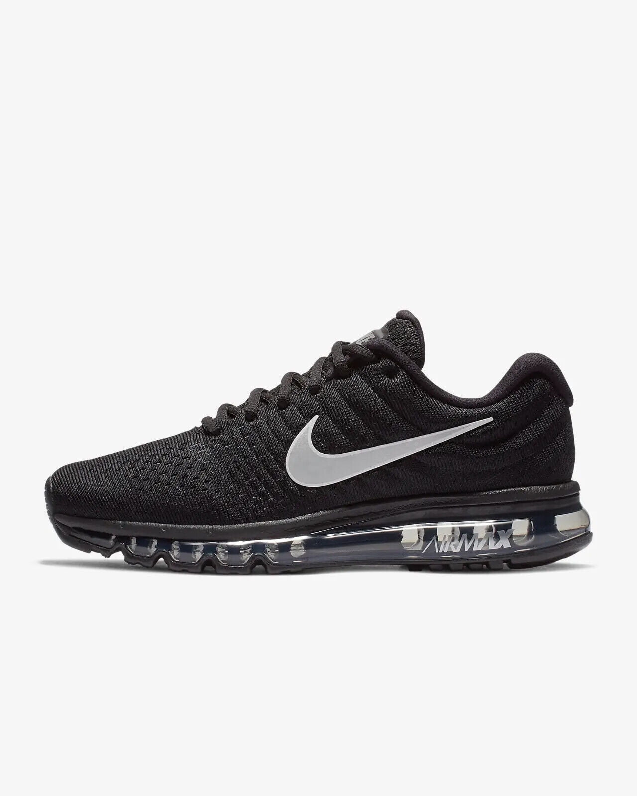 Nike Air Max 2017 849559-001 Men's Black White Low Top Running Shoes ...