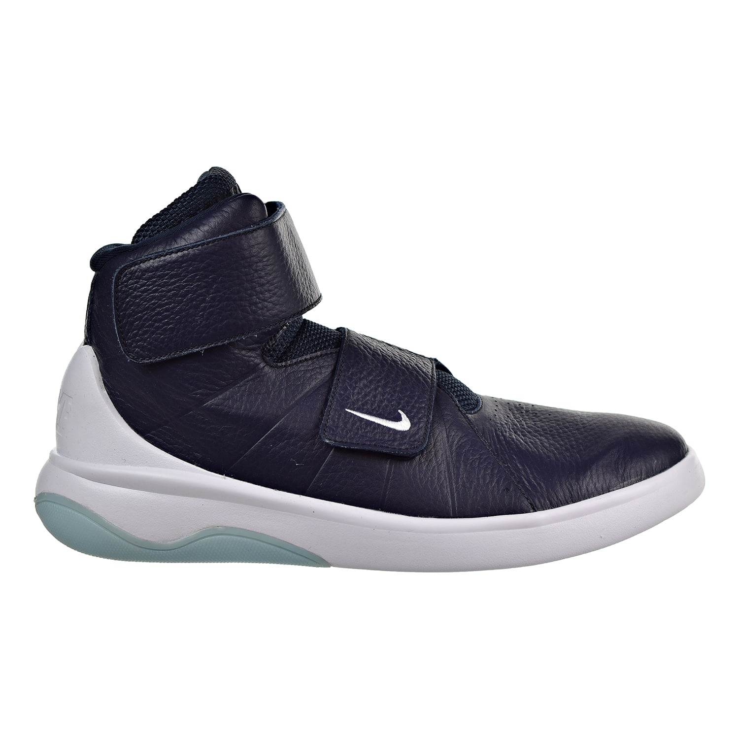 nike men's marxman blue synthetic leather basketball shoe