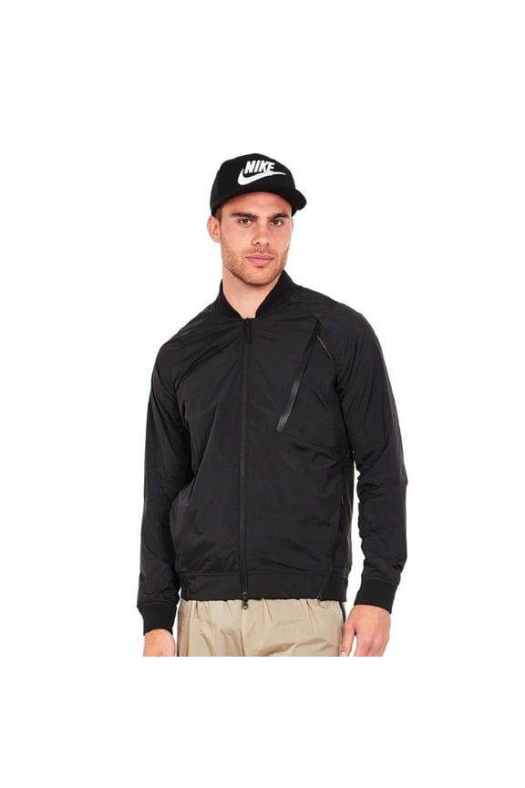 tech hypermesh varsity jacket - men's