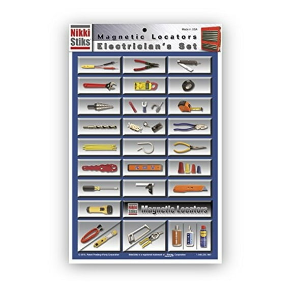 nikki stiks electrician graphic magnetic tool box label set