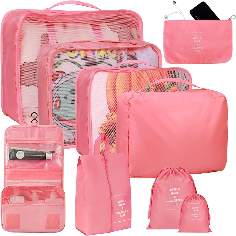 nine bull 9 PCS Packing Cubes for Suitcases Travel Organizer Bags