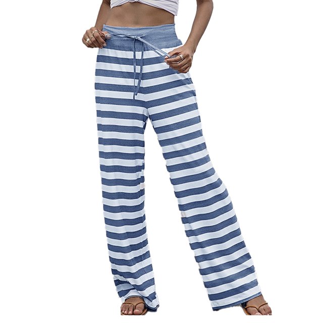 nine bull Woman's Pajamas Pants Wide Leg Lounge Palazzo Pants with