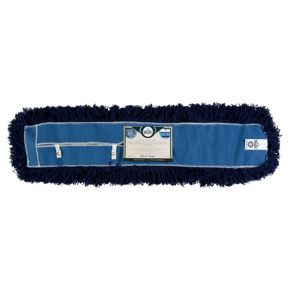 nine forty industrial strength premium nylon floor dust mop refill | commercial cleaner mop head replacement (36" wide x 5")