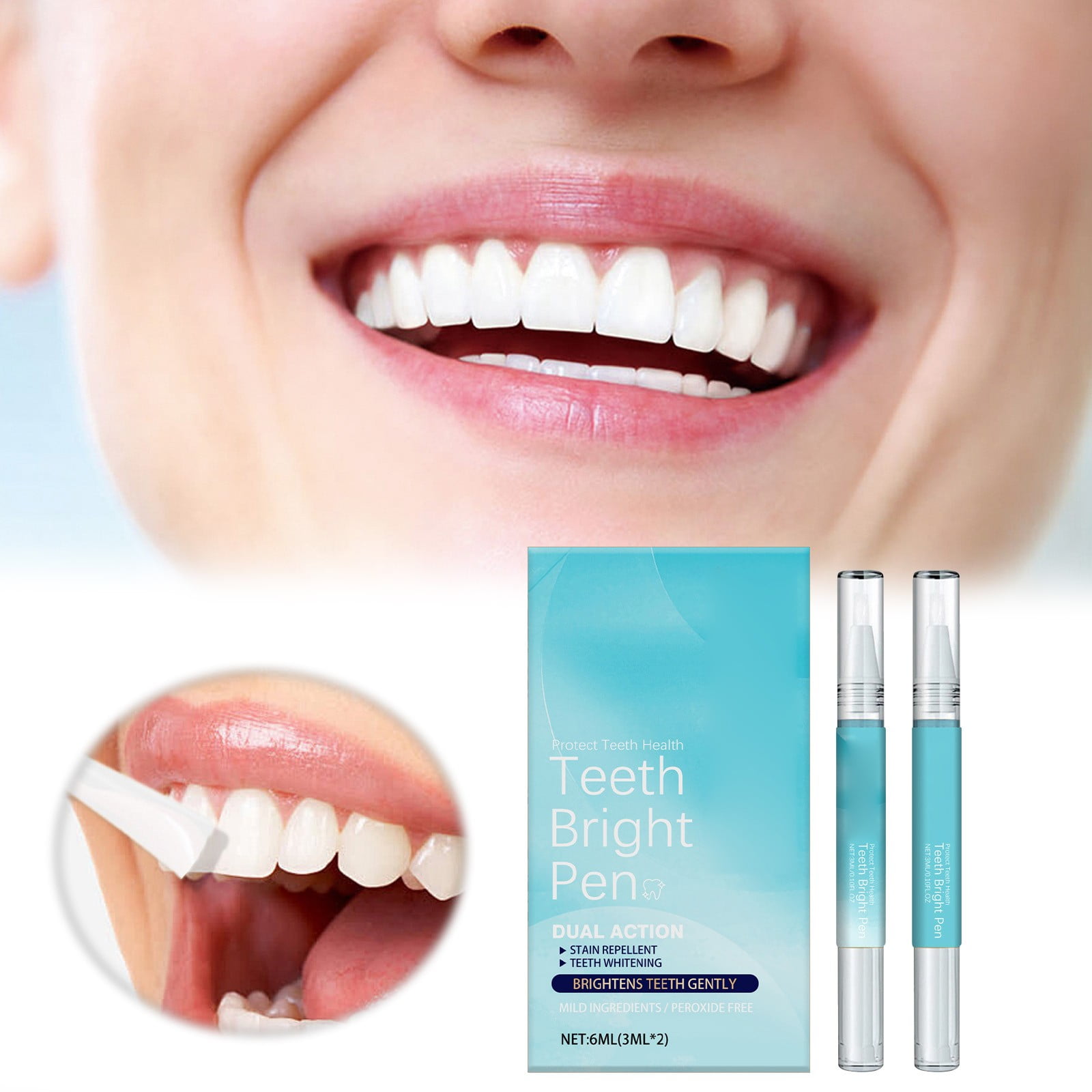 ning Pens Plaque Remover Mouthwash Clip in Teeth Sensitive Teeth Toothpaste for Adults B34 Color