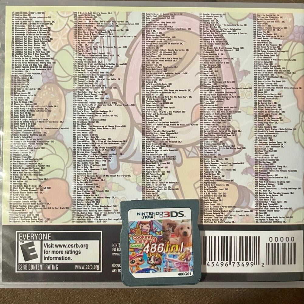 nintendo ds girl games nds ndsl ndsi 3ds 2ds multibox flash cart