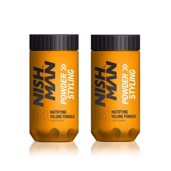 nishman 2 Pack Mattifying Volume Wax Powder C30