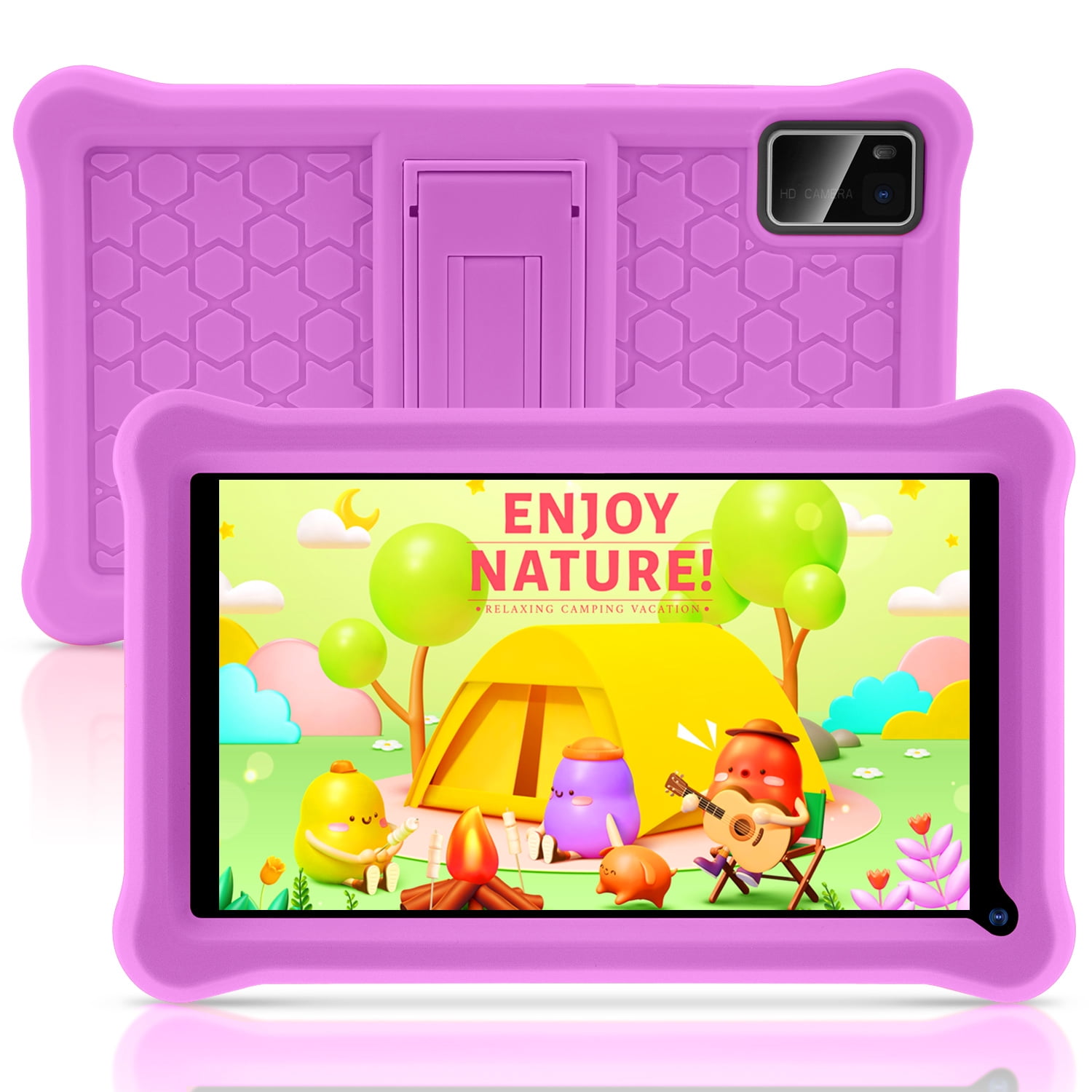 niuniutab Kids Tablet,7 inch Android for Kids, 3GB RAM 32GB ROM, 1024x600  IPS HD Touchscreen, Tablet with Parental Control, WiFi,  Bluetooth,Quad-core(Purple) - Walmart.com