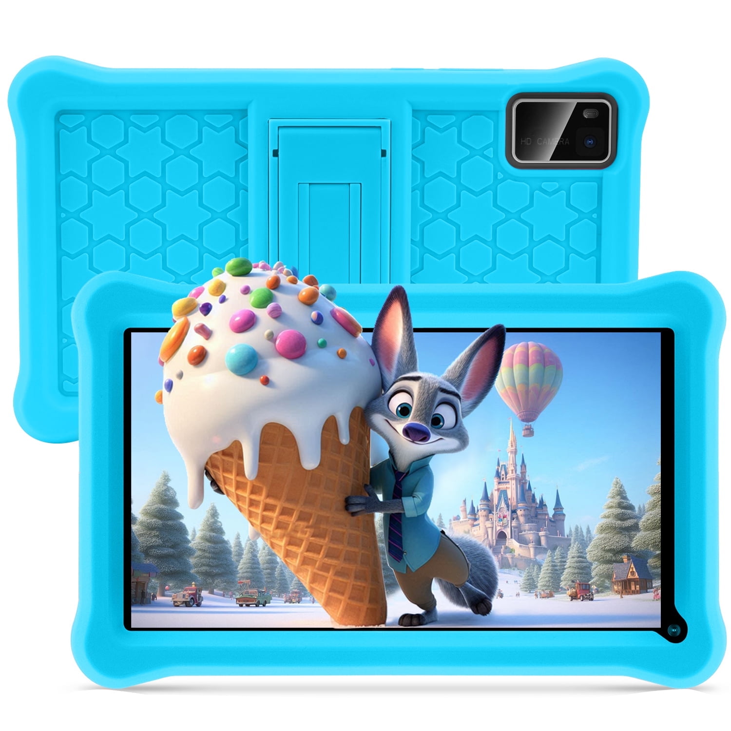 niuniutab Kids Tablet,7 inch Android for Kids, 3+5GB RAM 64GB ROM, 1024x600 IPS HD Touchscreen, Tablet with Parental Control, WiFi, Bluetooth,(Blue)