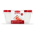 thumbnail image 1 of niuniuwo TakeAlongs 8 Cup Deep Rectangle Food Storage Containers  Set of 2  Red, 1 of 5