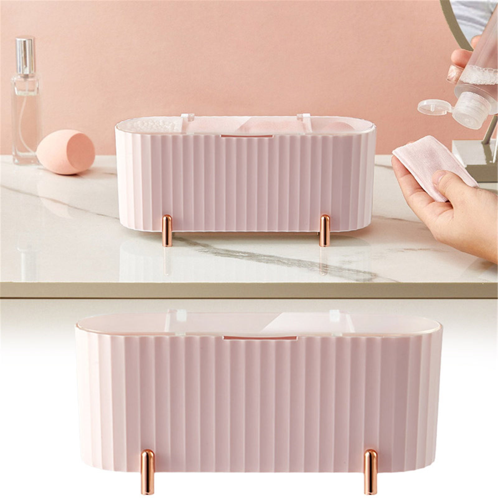 niuredltd acrylic small bathroom organizer for makeup toothpicks with ...