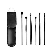 niuredltd innovative spring earwax cleaner tool set, 6pcs 360â°spiral design earwax removal tools, ear wax removal kit ear cleaning kit with storage bag