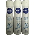 thumbnail image 1 of nivea deodorant fresh natural long lasting 150ml (3pack), 1 of 1