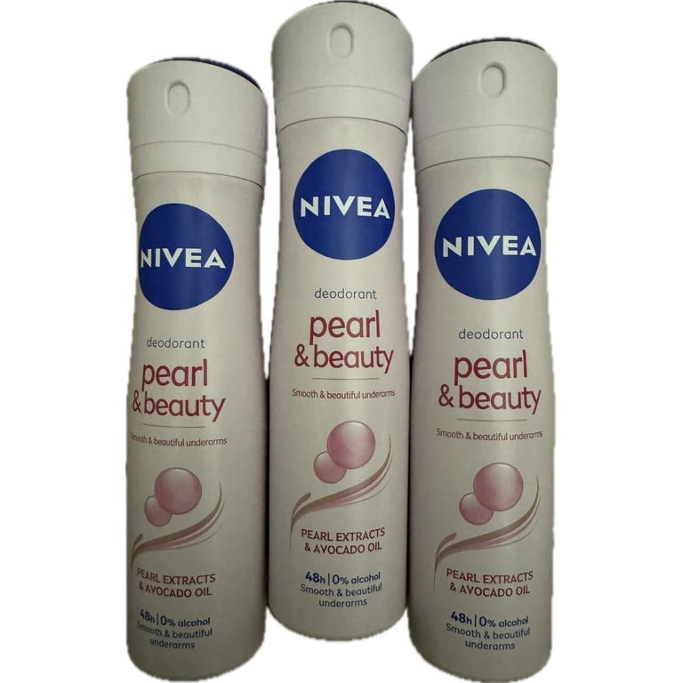 nivea deodorant pearl&beauty & avocado oil 150ml (3pack) - Walmart.com