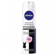 Nivea Women Deo Clear Spray Invisible Black & White 150 ml pack of 3