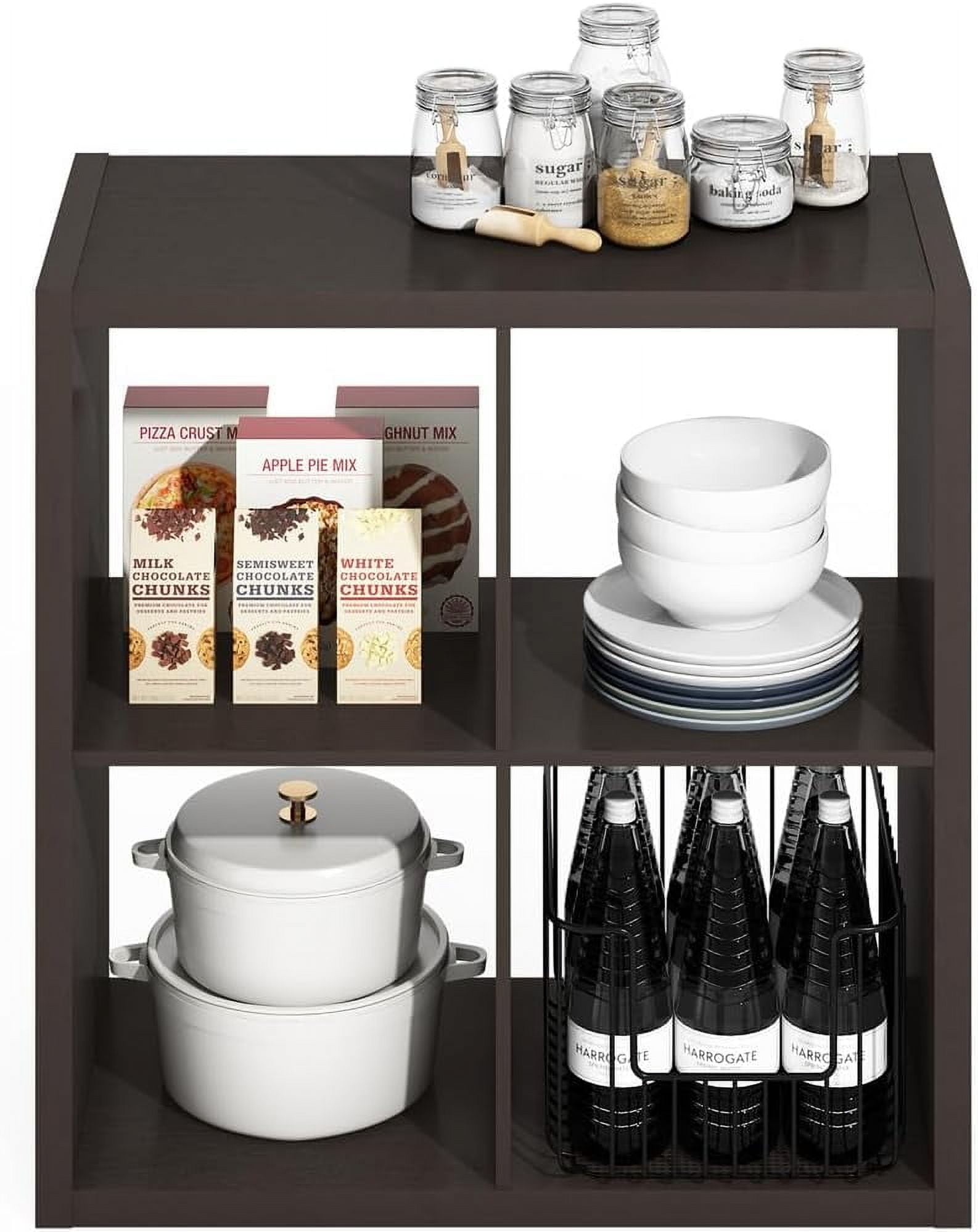 Buuffe Rack njighty Hermite 4-Cube Open Shelves Kitchen Storage Kitchen Island ...