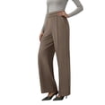 thumbnail image 1 of njoytime Work Pants Women Dress High Waisted Stretchy Straight Leg Wide Leg Trousers Business Casual Plus Size Pants, 1 of 8