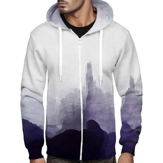 njshnmn Big and Tall Zip Hoodies for Men Mens Hooded Neck Outdoor Hoodies