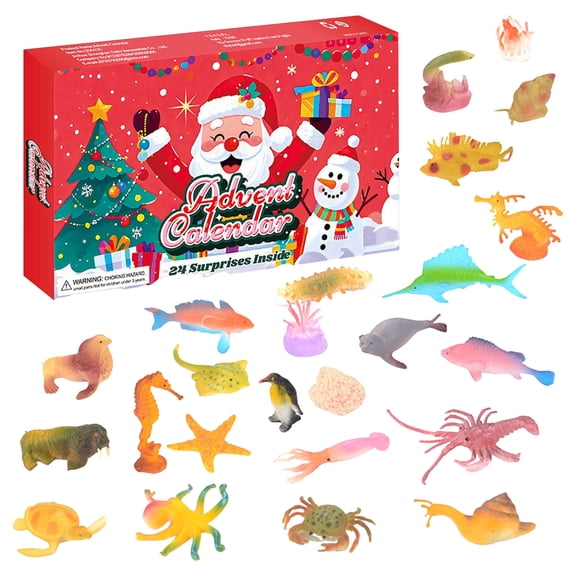 njshnmn Christmas Series Holebox Tear Off Box 24 Day Countdown Calendar Desktop Calendar Christmas Decorations