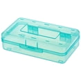 thumbnail image 1 of njshnmn Pencil Box Large Capacity Plastic Pencil Case Boxes Hard Pencil Case Crayon Box with Snap-tight Lid Plastic Pencil Boxes Supply Boxes for Boys School Classroom - Fall Clearance Light Green, 1 of 9
