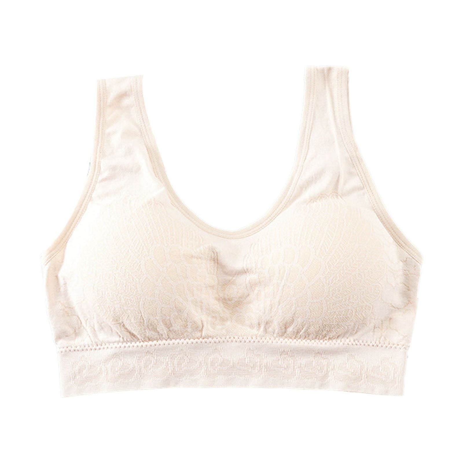 njshnmn Wireless Push-Up Bra Invisible Comfort Bra Breathable Wirefree Bralette Soft Bra for