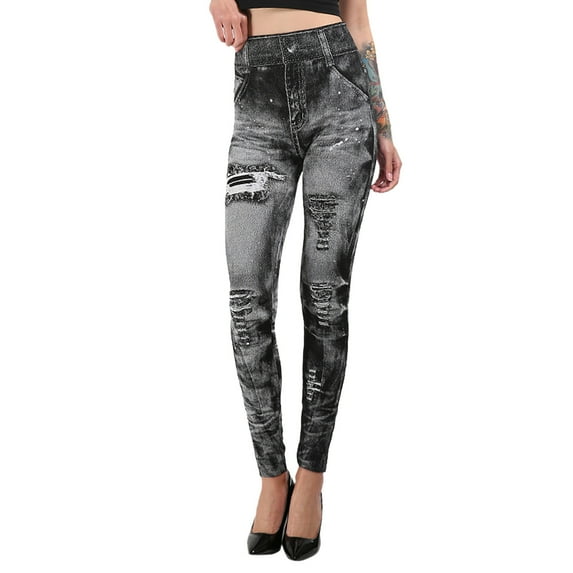 njshnmn Women Skinny Stretchy High Waist Denim Jeans Skinny Pants
