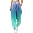 thumbnail image 1 of njshnmn Women's Joggers Pants Lightweight Running Sweatpants Drawstring Women Jogger Pants, Purple, M, 1 of 4