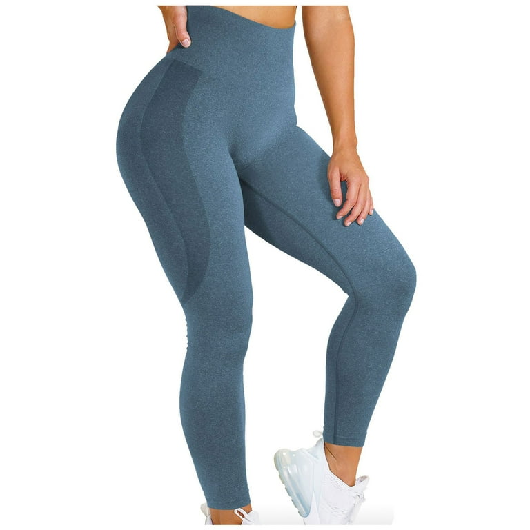 njshnmn Women's Leggings High Waisted Yoga Pants Scrunch Gym Seamless Booty  Tight Leggings, XS 