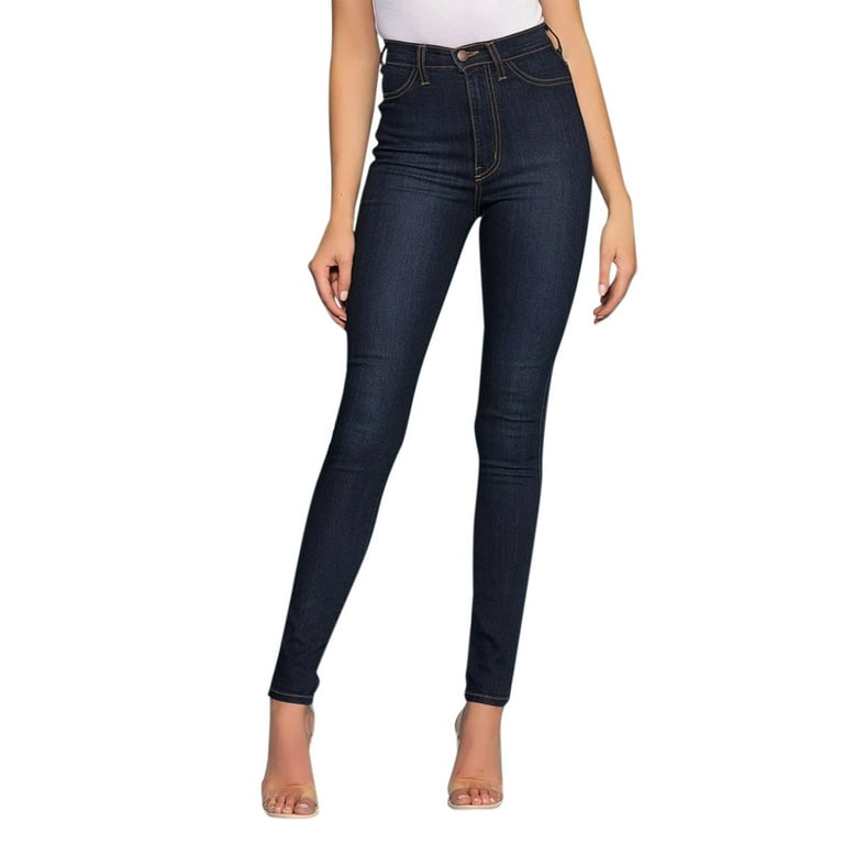 njshnmn Women s Plus Size Tall Skinny Leg Pull On Stretch Jean Pull On Jeans Denim Legging Walmart