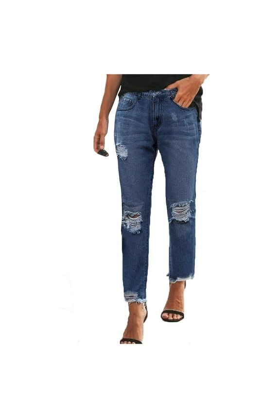 Women's Stretch Pull-On Jeans Women's High Rise Control Panel Skinny Jeans