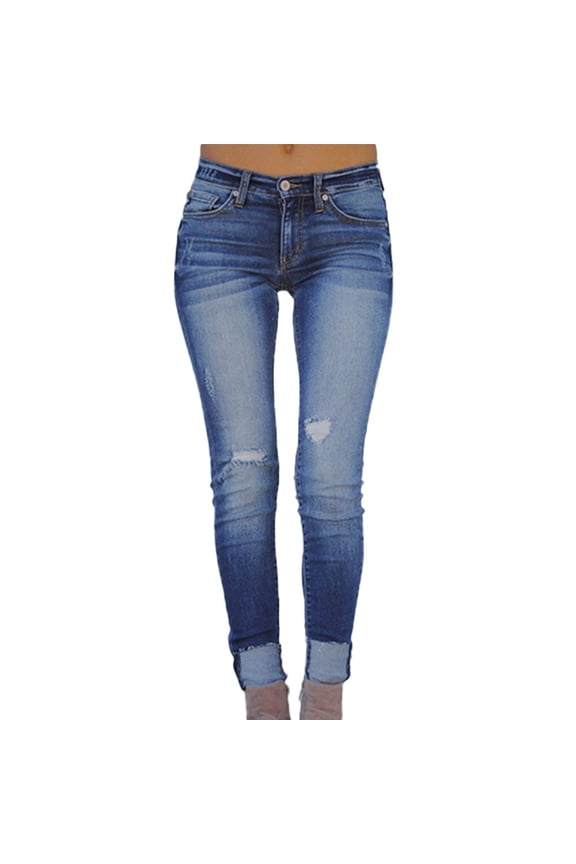 Womens Plus Size Skinny Jeans Push Up Lifting Skinny Jeans
