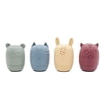 thumbnail image 1 of noüka Animals Bath Toy | 4-Pack | 100% Food-Grade Silicone | Squeeze & Squirt Water | Safe & Soft | Dishwasher Friendly | Deep Ocean/Fern/Red Wine/Ochra, 1 of 7