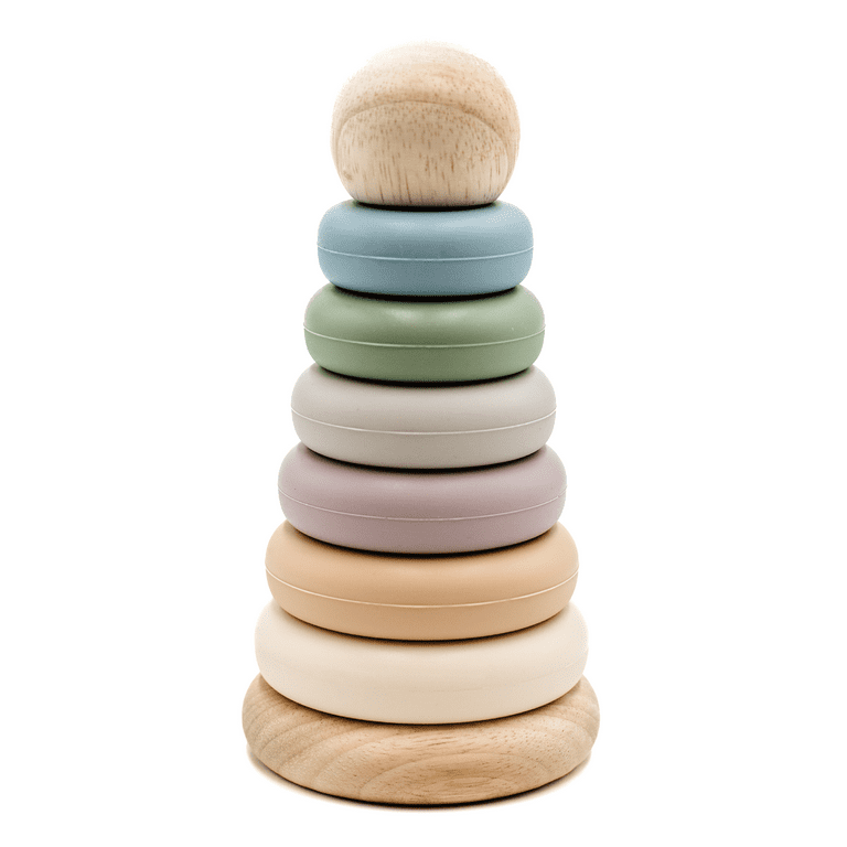 Nouka Wood and Silicone Stacker - Storm Tower Nouka Wood and Silicone Stacker - Storm Tower
