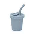 thumbnail image 1 of noüka Straw Cup | 100% Food-Grade Silicone | Spill-Proof | Non-Slip & Soft | Dishwasher Friendly | Lily Blue | Size 6 Oz, 1 of 7