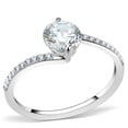 thumbnail image 1 of no plating Stainless Steel Ring AAA GRD CZ Clear DA013 for Women Clear Stone Color Style High Size 7, 1 of 4