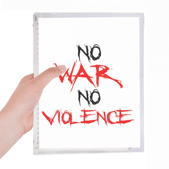 no war no violence love peworld notebook loose diary refillable journal statiry
