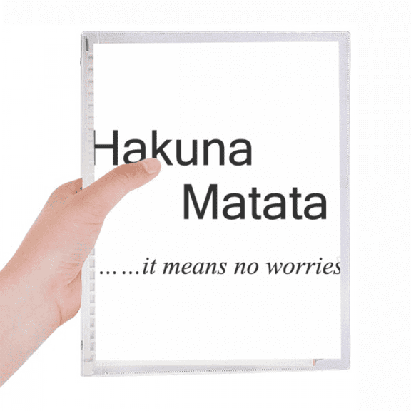 no worries quote notebook loose diary refillable journal statiry