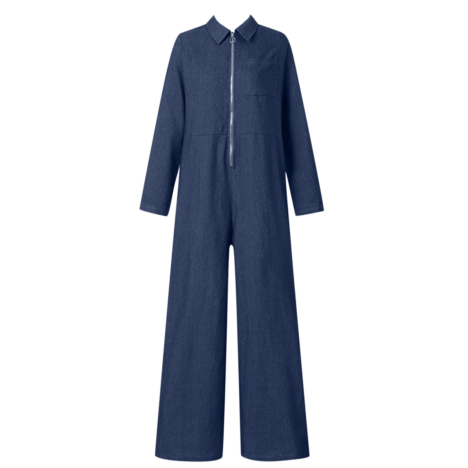 Long Sleeve V Neck Bodycon Jumpsuit