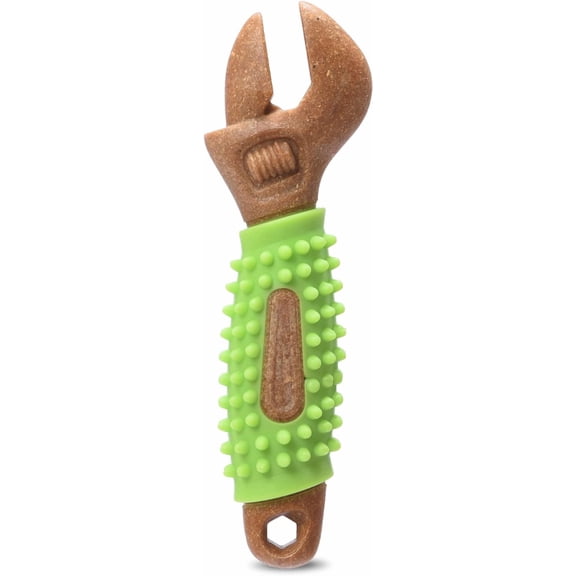 nobrand for Pets Chew Tools Collection: Wood Blend Wrench Chew Toy for Dogs | Compressed Wood Dog Chew Toys with Baking Soda, Safer & Durable Alternative to Chewing Sticks 8 Inch