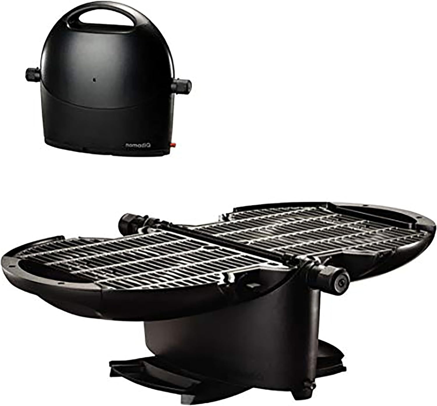 nomadiQ Portable Propane Gas Grill | Perfect Camping Grill for BBQ | Small Lightweight Outdoor Grill | Portable Grill for Tailgating, RV, Travel, Boats and more | Mini, Portable, Gas Barbecue Grill