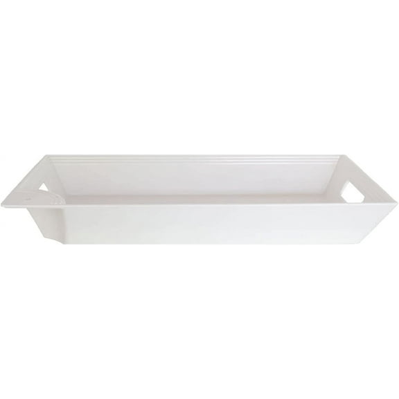 nora fleming Melamine Serving Tray - Serving for Appetizers, Side Dishes, and More - Rectangular Design - Pair with One of Our Hand-Painted Minis - White