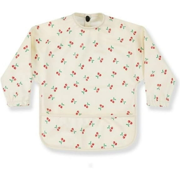 norinori Baby Weaning Bib With Sleeves Feeding Bibs - Waterproof Bibs Coverall bibs for baby toddler from 6-36 Months soft With Large Pocket Easy to Clean