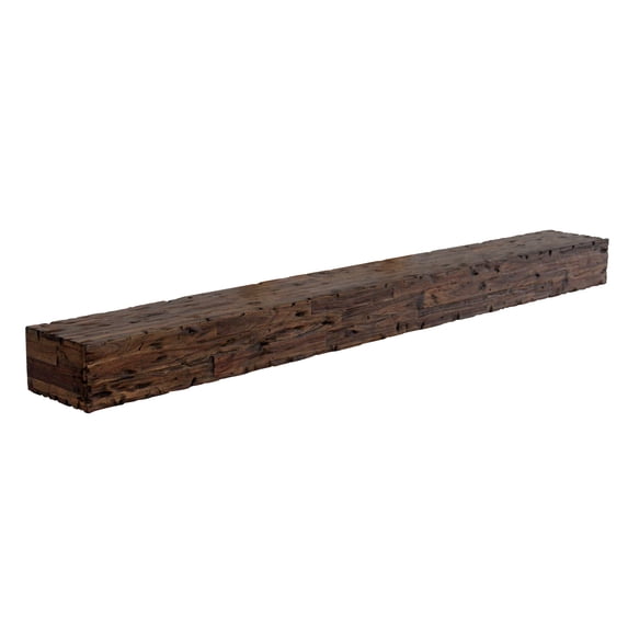 72" Antique Brown Fireplace Mantel Floating Wall Shelf Beam