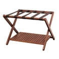 thumbnail image 1 of Contemporary Home Living 26.5" Mahogany Brown Contemporary Luggage Rack, 1 of 5