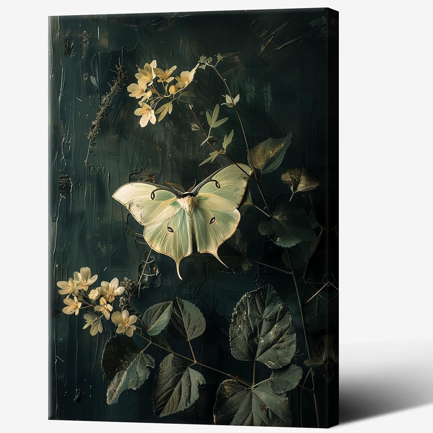 noskisy Retro Luna Moth Posters Antique Moody Whimsigoth Witchy Dark ...
