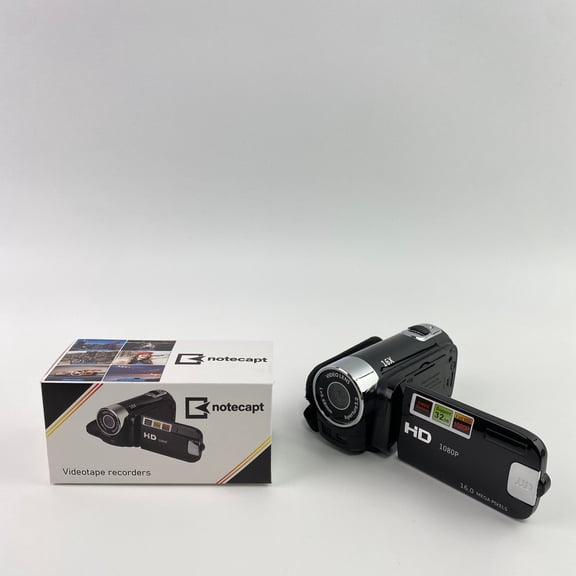 notecapt Videotape recorders,Video Camera Camcorder with LED Fill Light, 16X Digital Zoom Camera Recorder 3.0" LCD Screen Vlogging Camera for YouTube with Remote Control, 2 Batteries